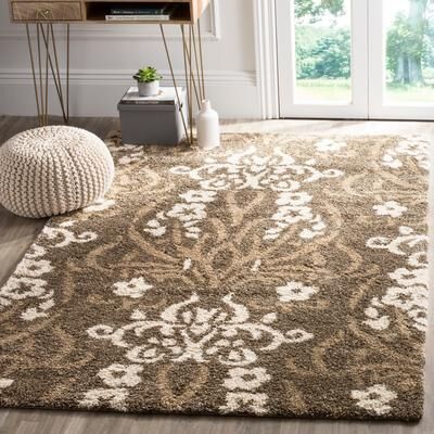 SAFAVIEH Florida Shag Kylie Damask 1.2-inch Thick Rug