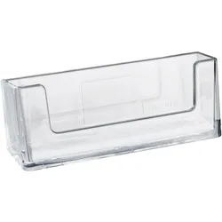 Wand-Visitenkartenhalter, 1 Fach, Querformat, Polystyrol, Taymar, PS, transparent