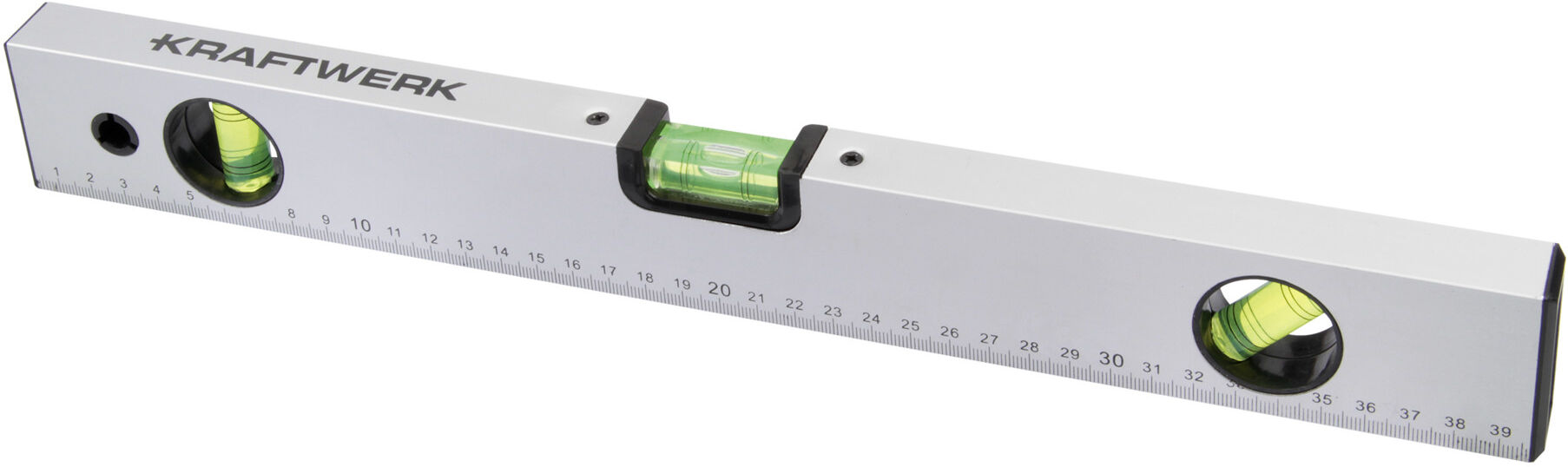 Kraftwerk Alu-Hohlprofil-Wasserwaage 400mm 2 Libellen (311.010.400)