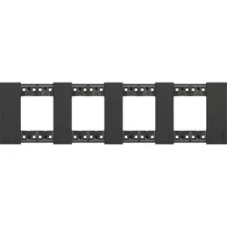 Legrand KA4802M4KG LivingNow Abdeckrahmen 4x2-modulig in der Farbausführung Black