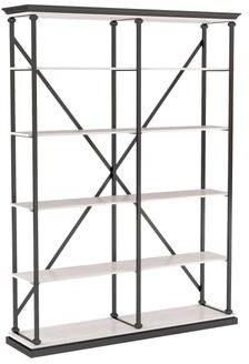 Furniture of America Marcin Transitional 58-inch 5-Shelf Metal Bookcase
