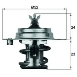 Thermostat Kühlmittel MAHLE TX 7 83D für Kia Sephia Pride Shuma Rio I