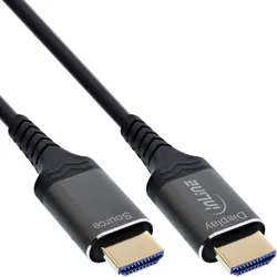 INLINE HDMI AOC Kabel, Ultra High Speed HDMI Kabel, 8K, Aluminium, 15m