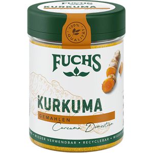 Fuchs Kurkuma Premium Qualität, im Streuer, gemahlen, 70 g