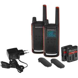 Motorola Funkgeräte Talkabout T82 Duopack schwarz/orange
