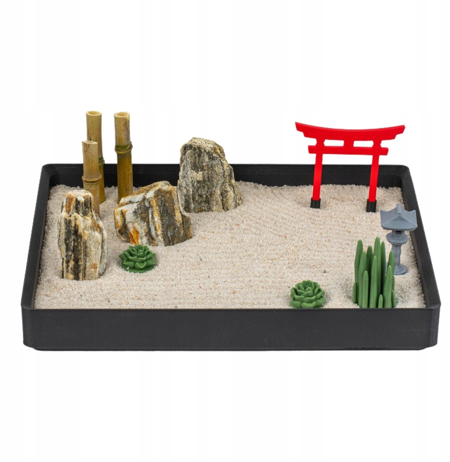 Mini Zen Tuin van Bamboe voor Meditatie en Ontspanning - 22 cm
