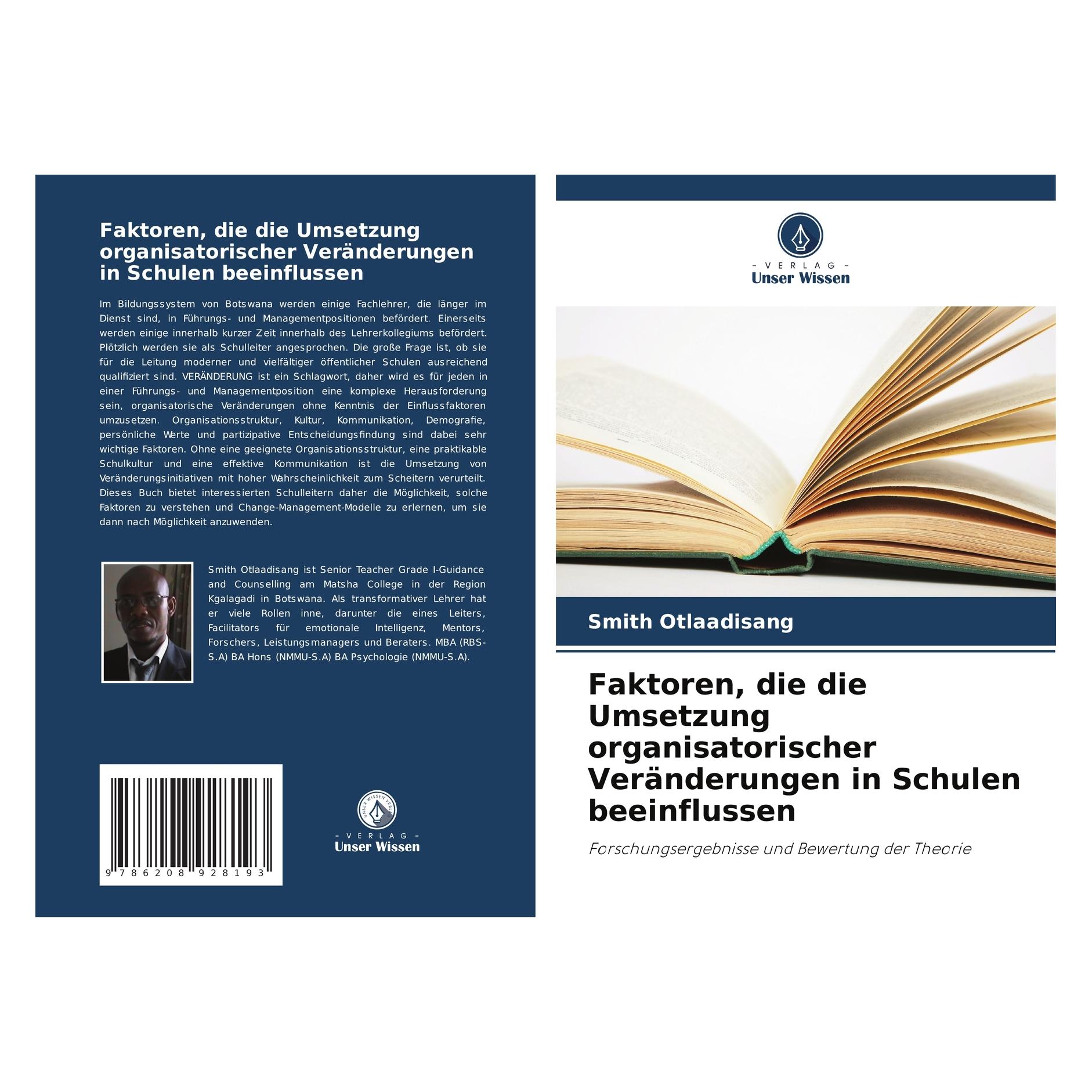 Umbreit Faktoren, die die Umsetzung organisatorischer Veränderungen in Schulen beeinflus (Deutsch, Softcover, Smith Otlaadisang) (63614720)