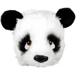 Boland Plüsch-Halbmaske Panda