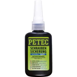 Petec Schraubensicherung - mittelfest - 50 gramm - Flasche - 91050