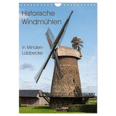 Historische Windmühlen in Minden-Lübbecke (Wandkalender 2027 DIN A4 hoch), CALVENDO Monatskalender