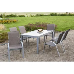 Gartensessel stapelbar Amalfi Aluminium / Polyester