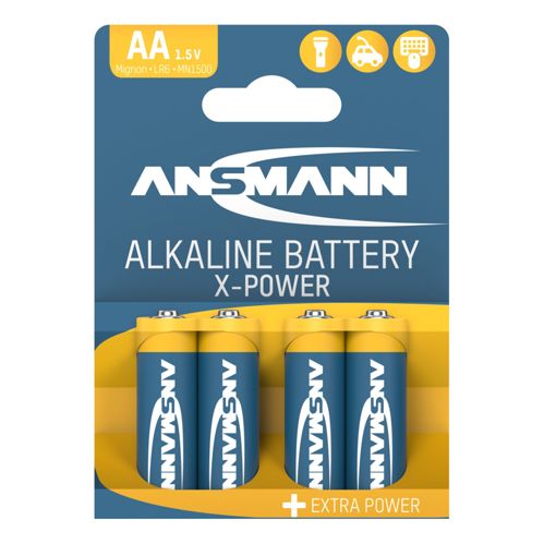 20x4 Ansmann Alkaline Mignon AA LR 6 X-Power