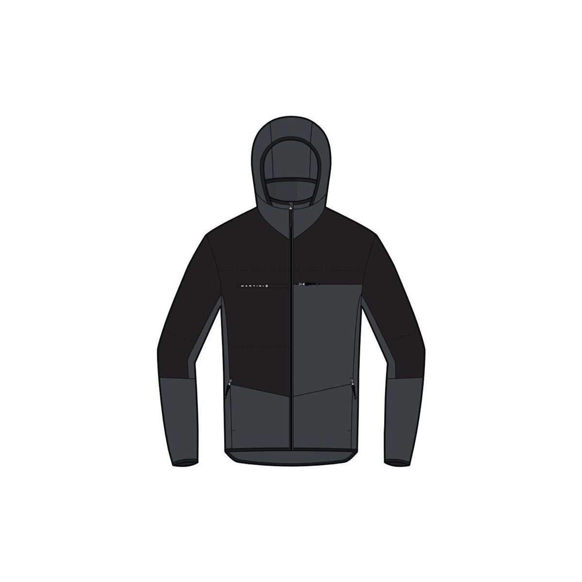 Martini Yalca Hybrid Jacket Primaloftm black/granite (110) M JV7MR0466B-110-M