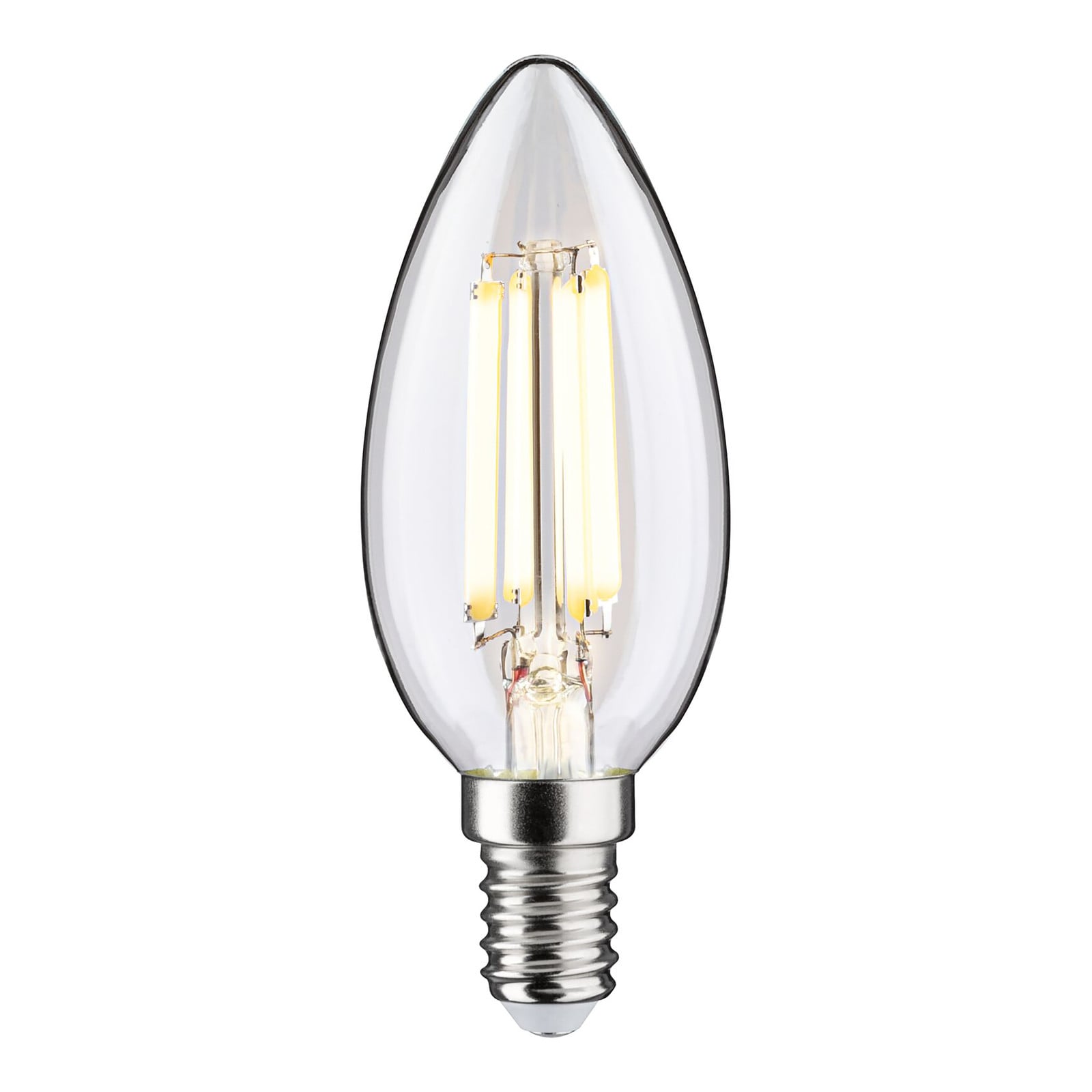 home24 LED-lichtbron Eco-Line Kaars transparant Ø 3 cm