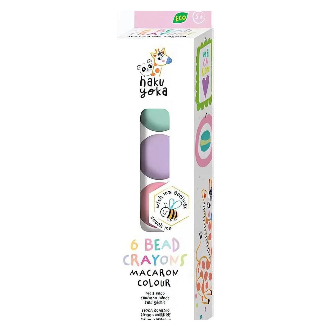 Haku Yoka Spielform-Wachsmalkreiden Kugeln Macarons (6x) (CP223098)