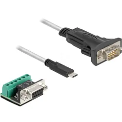 DELOCK 64270 - Adapterkabel USB-C > RS-422/485 + Terminalblock, 2 m