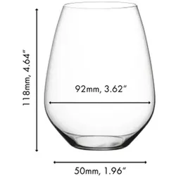 Riedel Veloce Universalbecher + Poliertuch, Trinkgläser, Transparent