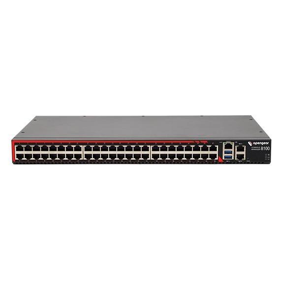 Opengear Zebra 48 SERIAL PT2X10GBE SFP+5G/2X1GBE2MEM2GB FLASHC14 PWR CHRD (48 Ports) (CM8148-10G-C)