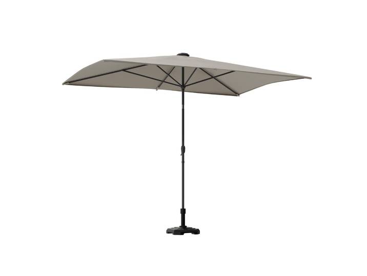 Parasol droit gris Malaga HYBA