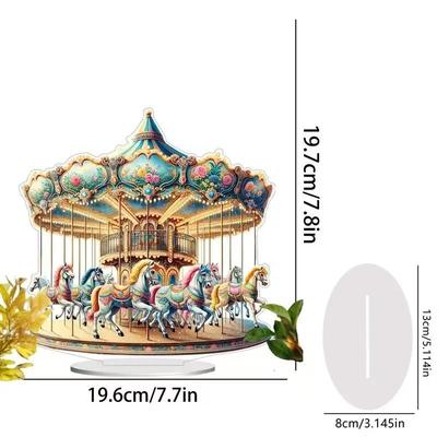 Eid Acrylic Mosque Table Decoration Ramadan Home Decor Centerpiece 07