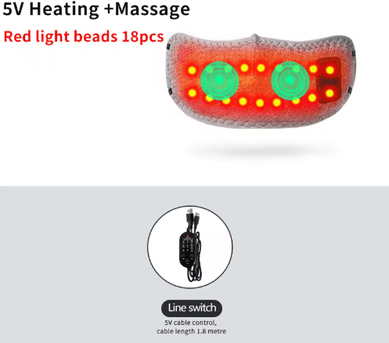 Inspire Picks Red Light Heated Nose Wrap Electric Nose Warmer With Gentle Hot Compress For Winter Comfort 5v massage eu Plug