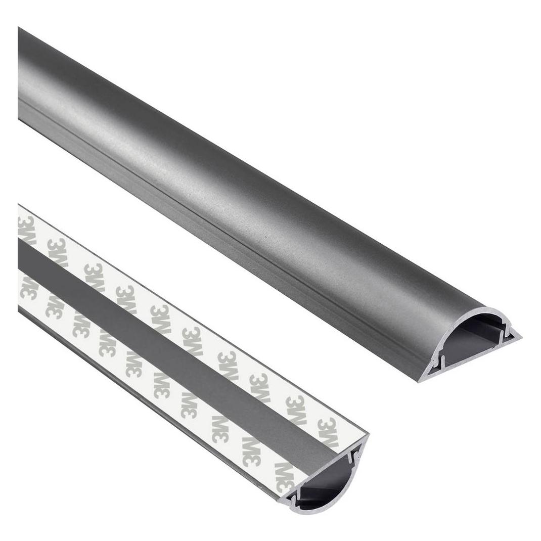 Tru Components Kabelbrücke PVC Grau Anzahl Ka (Kabelbrücke, 100 cm) (1568193)