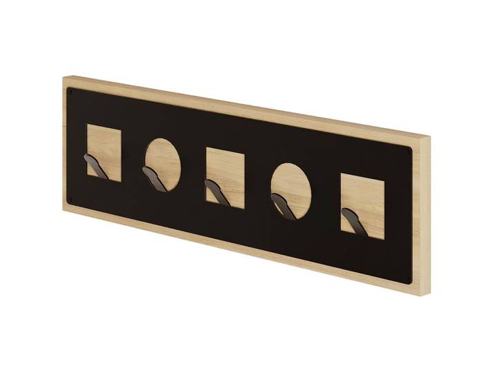 Kleiderhaken Yemek eiche Melamin H 16 cm 5 - Kleiderhaken