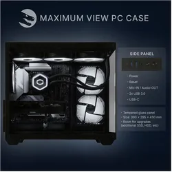 Sedatech Expert Gaming PC - UCCT904I2M1HD (2000 GB, 32 GB), PC, Schwarz