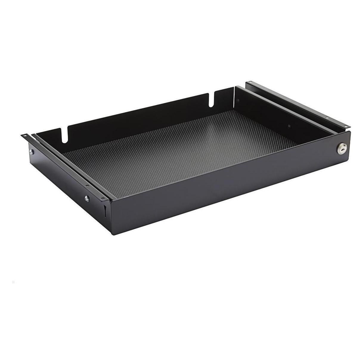 MonLines NTH002B Laptop Schublade unter dem Tisch mit Schloss, schwarz (NTH002B)