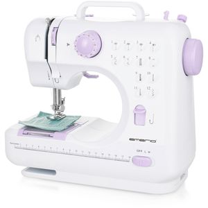 Emerio Nähmaschine SEW-121820, mechanisch, Kinder & Anfänger, 12 Nähprogramme, Nählicht, Knopflochfunktion, Freiarm