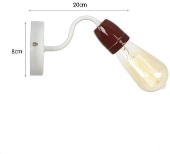 Youfap Market Colorful Ceramic LED Wall Lamp, Nordic Minimalist Bedside & Bathroom Wall Sconce brown