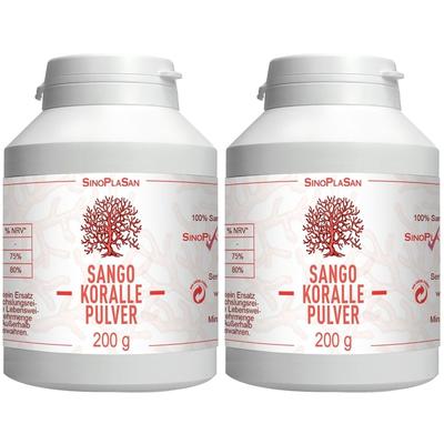 Sango Koralle naturrein Pulver 2x 2x200 g