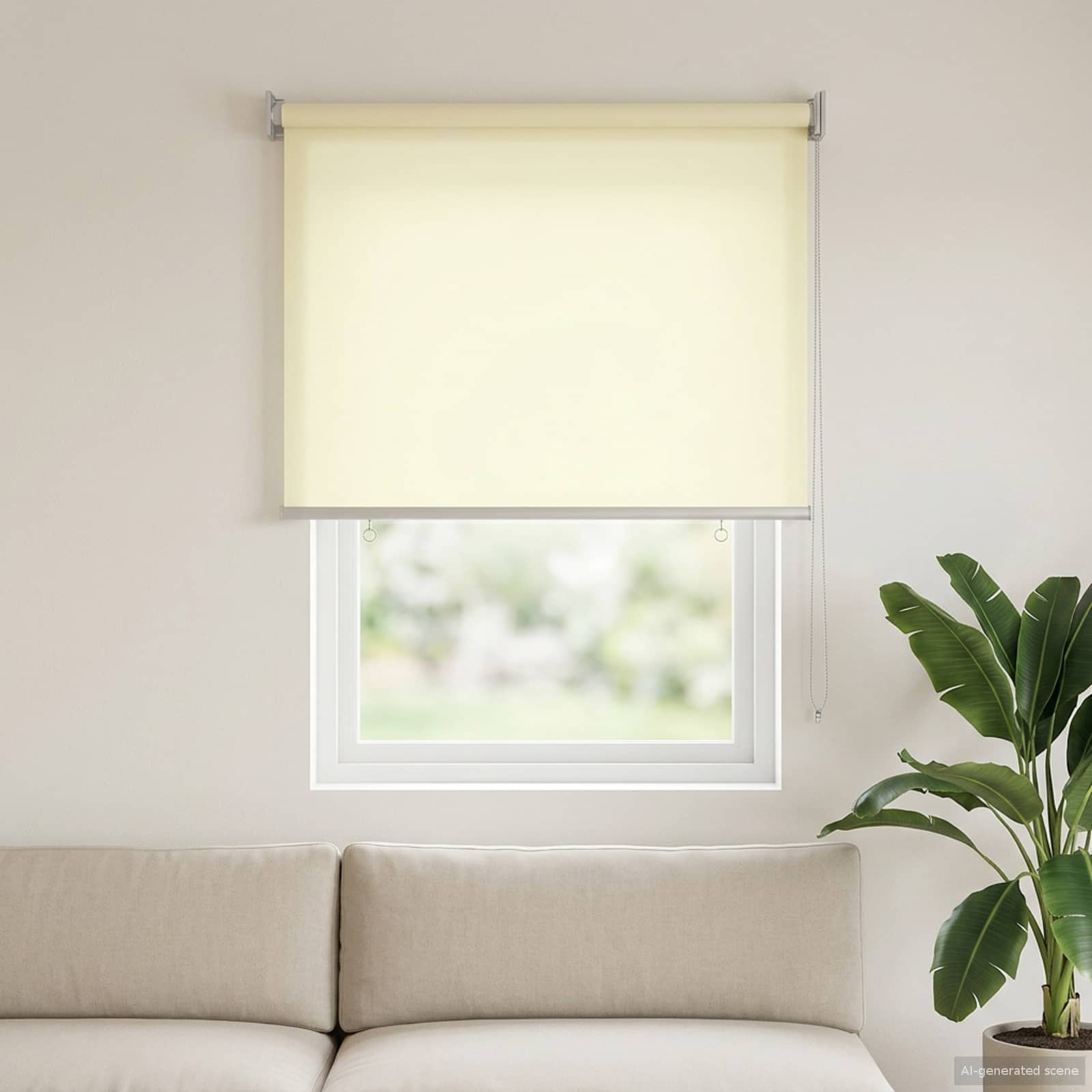 vidaXL Store roulant extérieur protection UV Crème