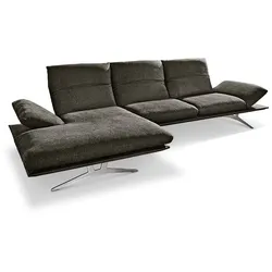 KOINOR Ecksofa Francis Stoff Grau Anthrazit 314 cm