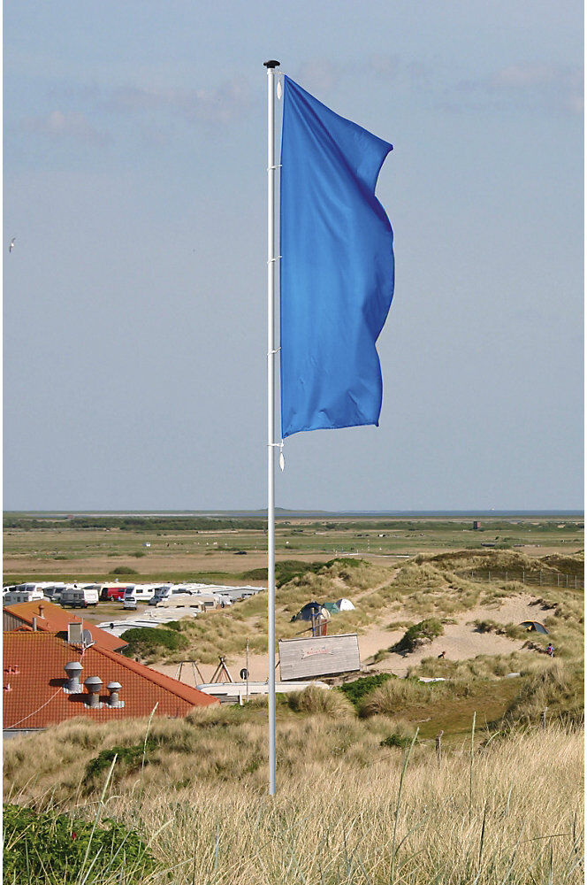 Alu-Fahnenmast PIRAT, ohne Ausleger, Höhe über Flur 6 m, Ø 75 mm Mannus