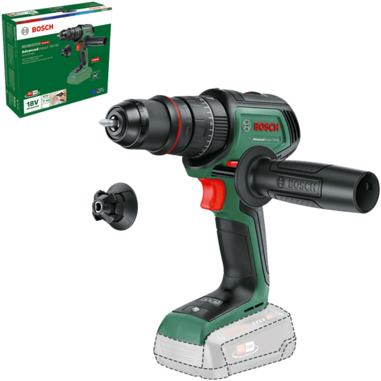 Bosch AdvancedImpact 18V-80 Quicksnap boormachine
