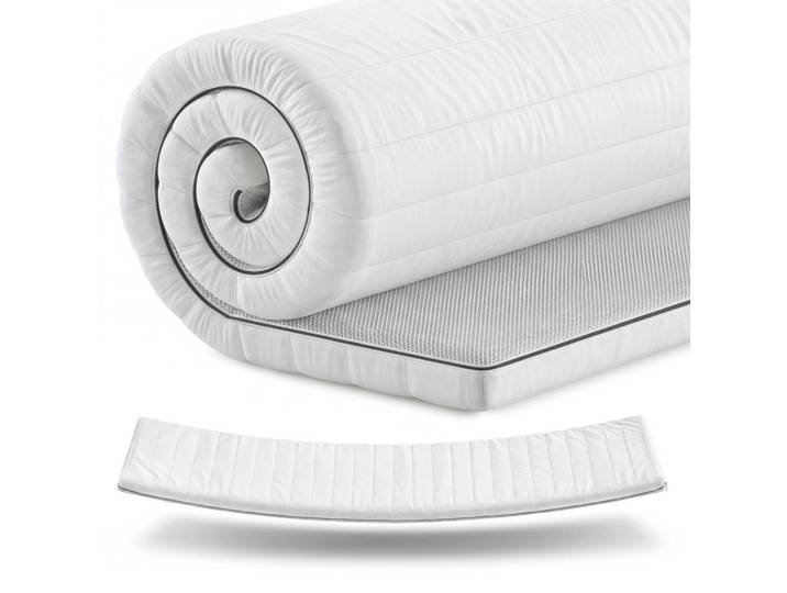 Mister Sandman Matratzentopper Kaltschaum 90x190 cm – 5 cm Komfortauflage für harte Matratzen, Weiß, H2, Füllung: Kaltschaum, Rechteckig, 90x190 cm, Schlafzimmer, Matratzen, Topper