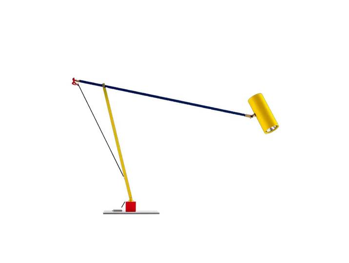 CATELLANI & SMITH lampe de table ETTORINO (Colorful - Laiton et aluminium)