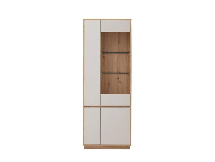 Vitrine Sonora Kaschmir/Eiche B: 75cm