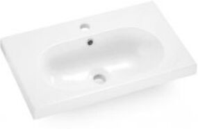 Bathco umywalka blatowa dolomitowa Ice 60x35 cm 0516
