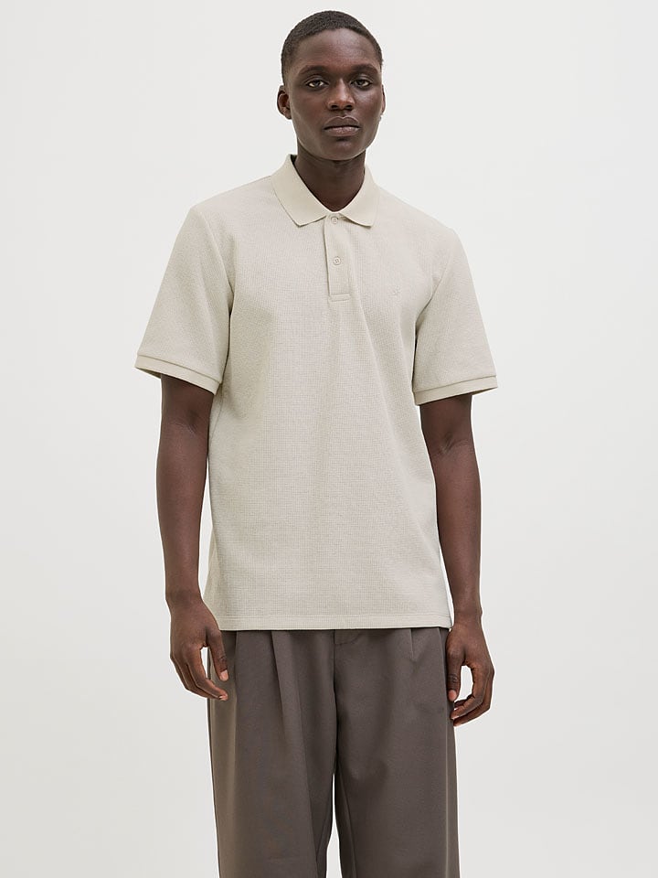 Jack & Jones Poloshirt "Austin" in Creme - S