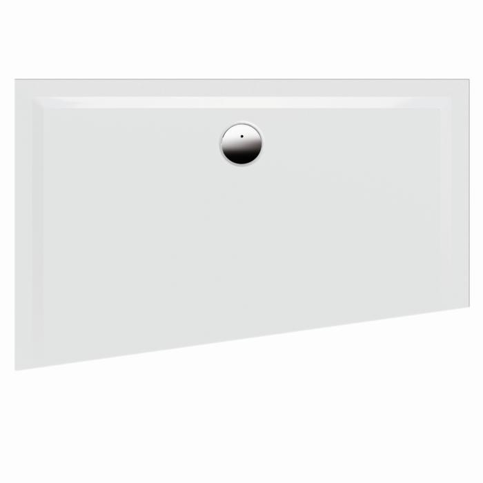 Hoesch Muna Mineralguss-Duschwanne 4229xA.010 130 x 90 x 3 cm, weiß, aus Solique, links