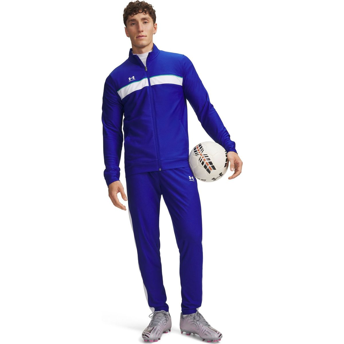 Under Armour M Challenger Tracksuit blue white (400) S 6004052-400-SM
