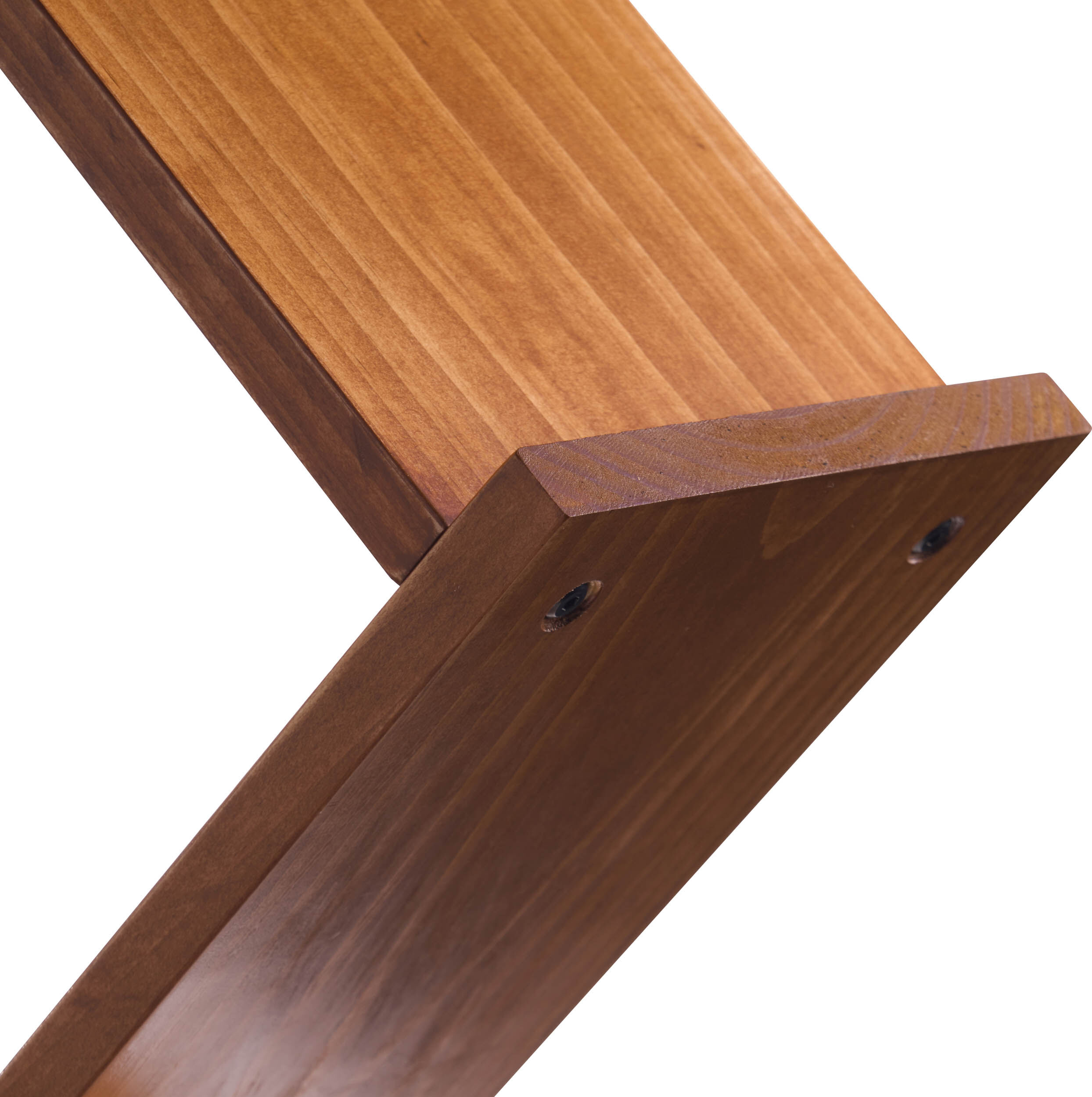 SPRINTIS Présentoir brochures en bois Zig-Zag 5x A4 bois de pin, brun