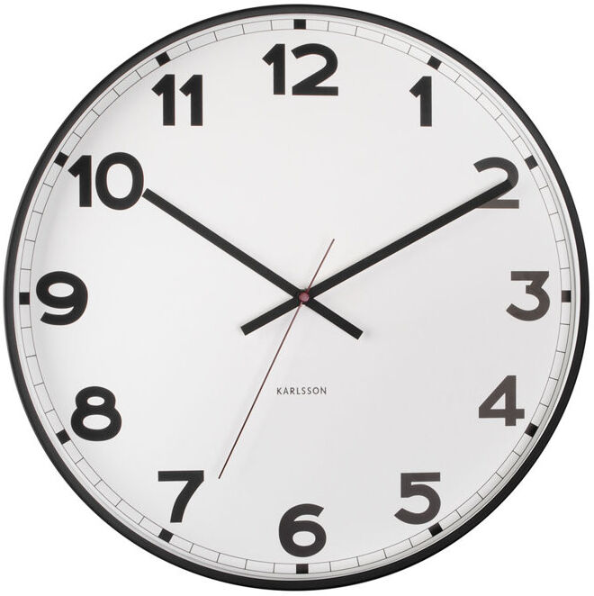 Karlsson Metal Wall Clock White 41cm H x 41cm W x 4cm D