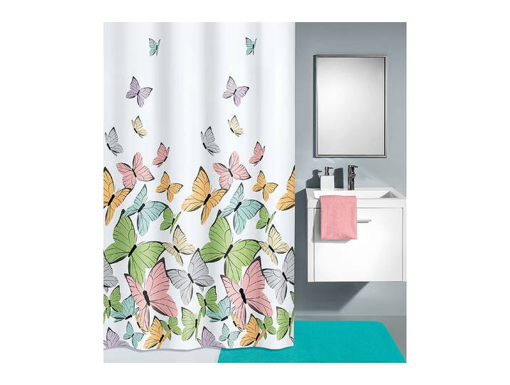 Kleine Wolke Duschvorhang Butterflies 180 × 200 cm