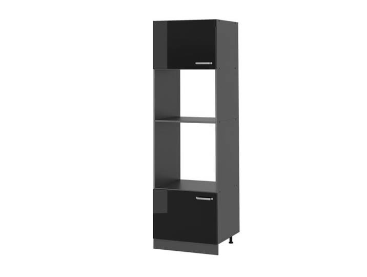 Armoire micro-ondes R-Line 60cm Noir Haute brillance/Anthracite Vicco 41086