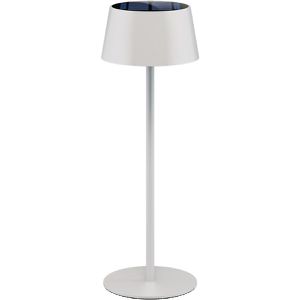 Goobay Tischlampe 73929, weiß, LED, warmweiß, für außen (IP44), mit Touchdimmer, mit Akku & Solarbetrieb