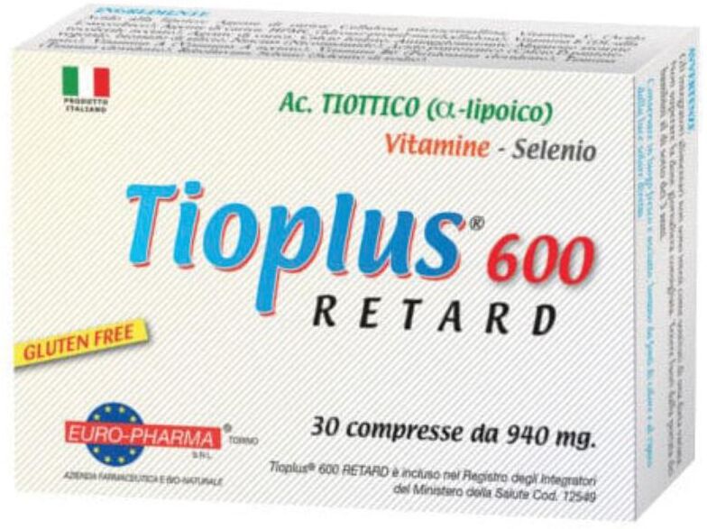 EURO-PHARMA Srl TIOPLUS 600 Retard 30Cpr