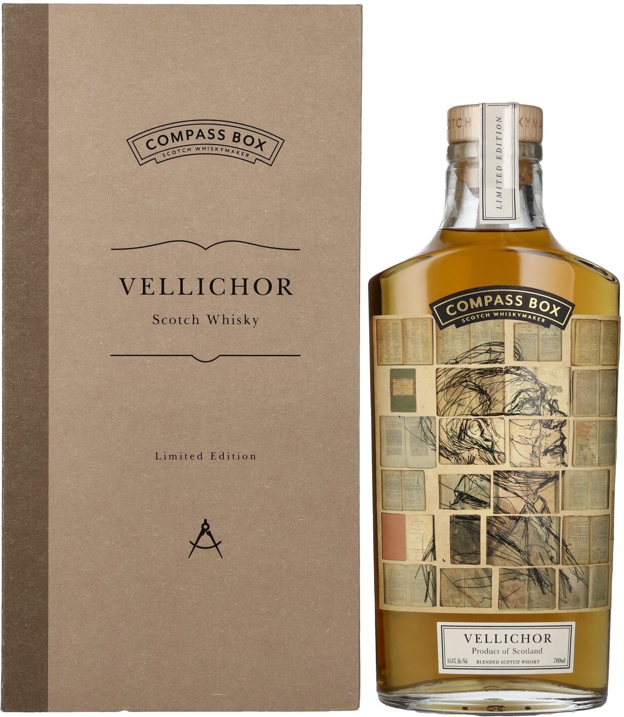 Compass Box VELLICHOR Blended Scotch Whisky 44,6% Vol. 0,7l in Geschenkbox